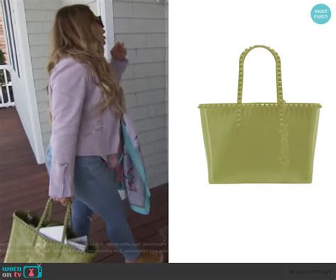 Ubah’s green studded bag on The Real Housewives of New